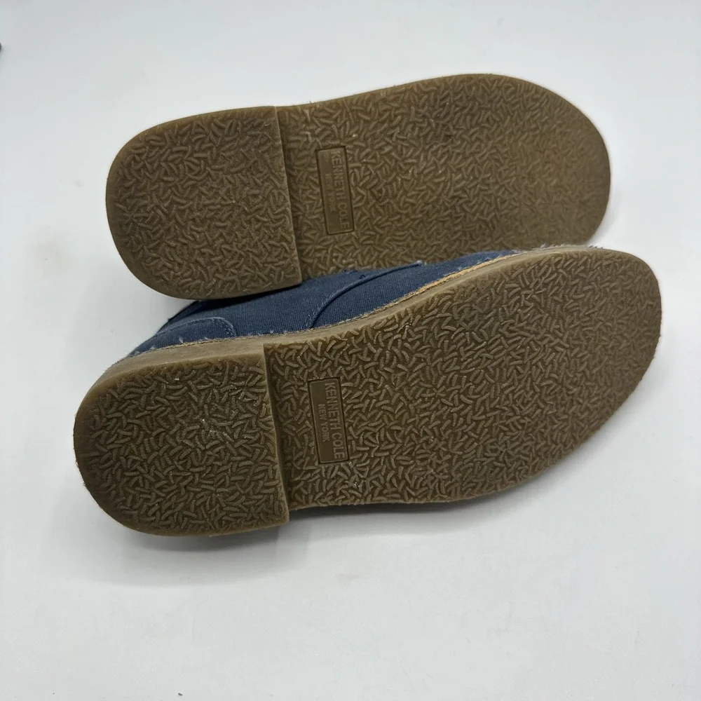 Kenneth Cole Real Deal‎ Navy Blue Canvas Lace Up Boys Dress Shoes Size 13